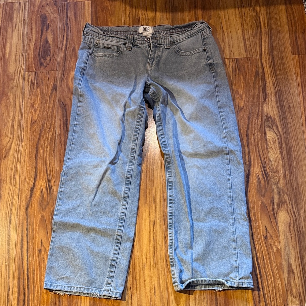 BDG Light Blue Straight-Leg Denim Jeans